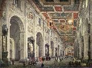 Giovanni Paolo Pannini Interior of the San Giovanni in Laterano in Rome painting